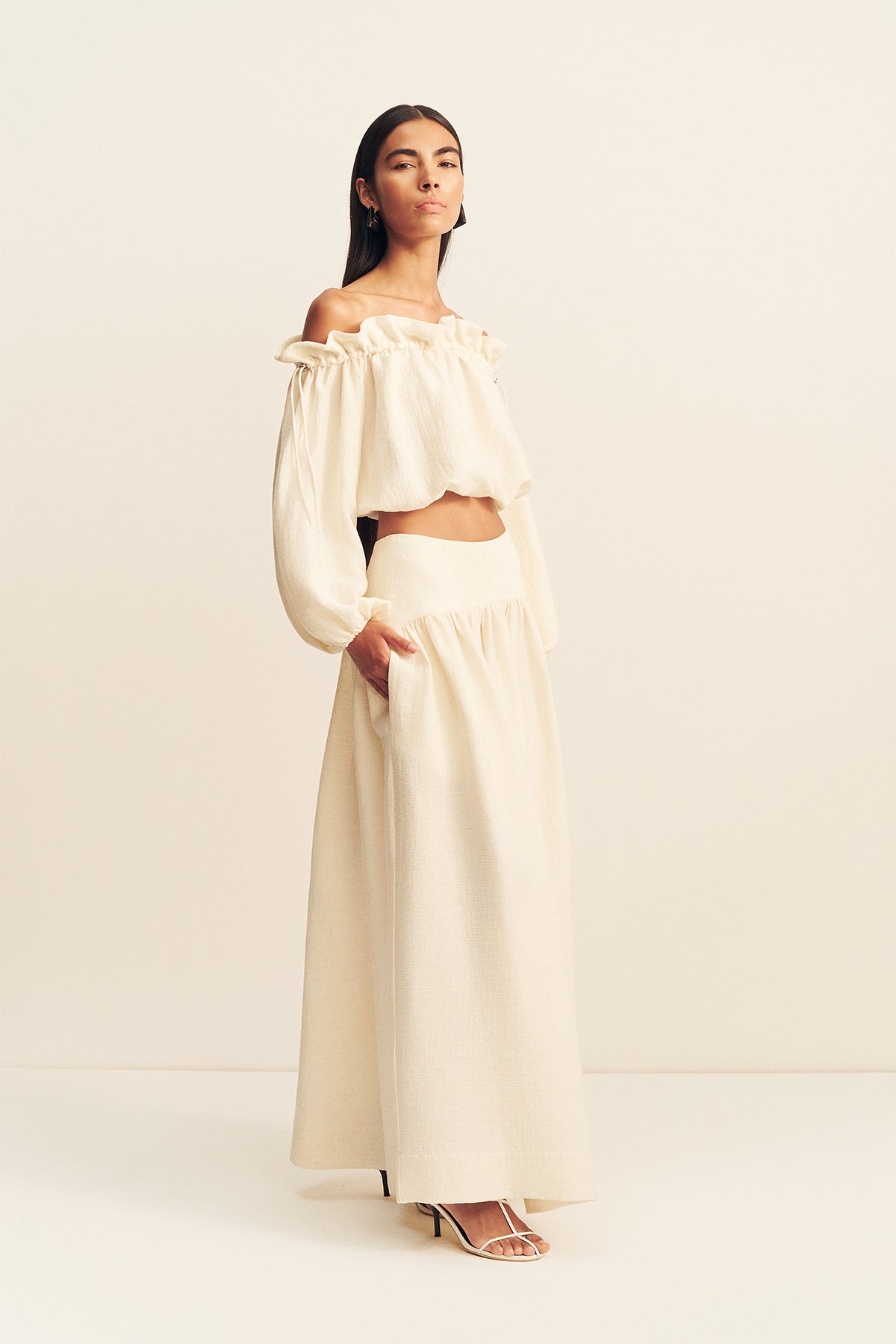 Jasper Linen Blend Maxi Skirt | Resin | Skirts | Shona Joy – Shona