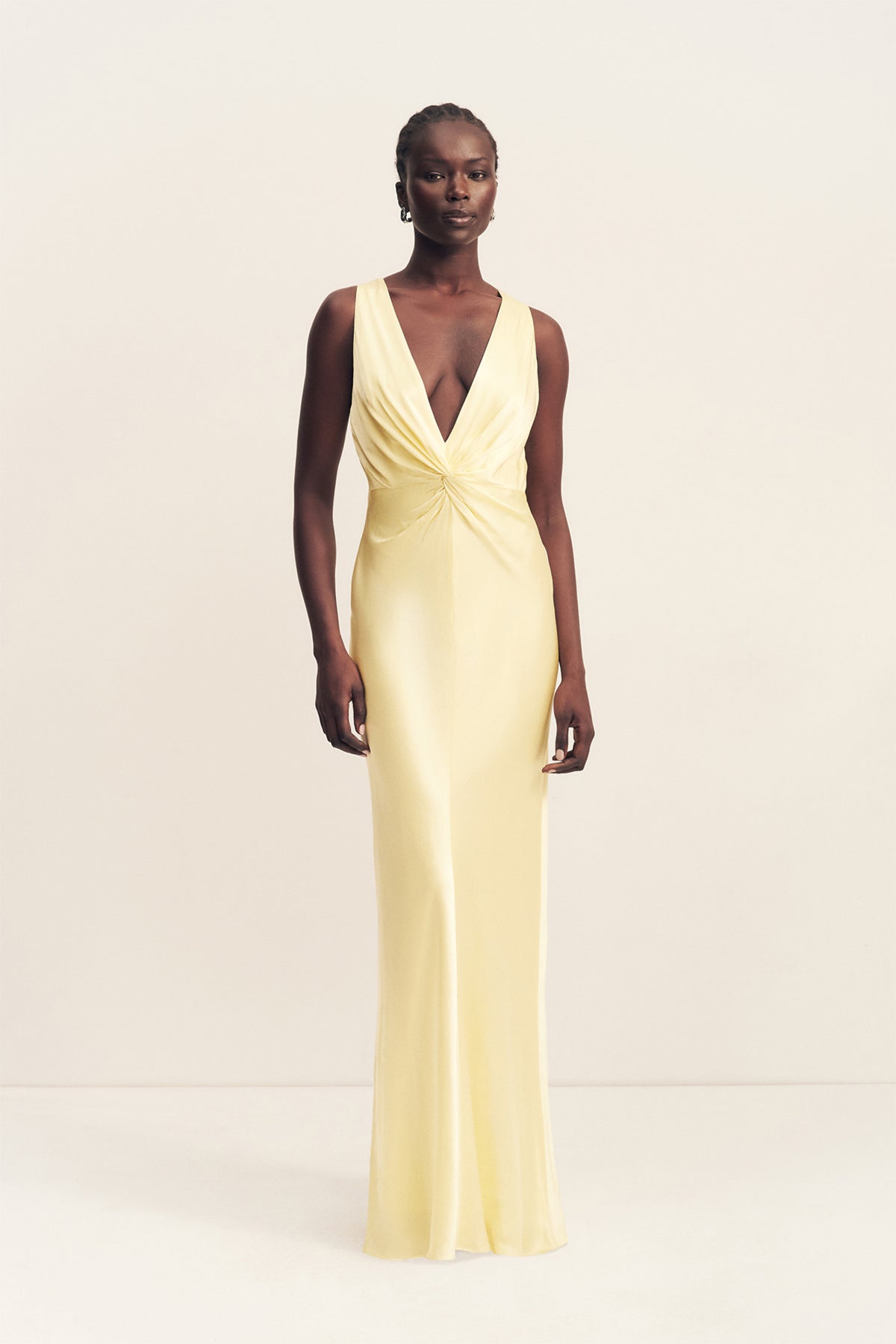 ワンピース LOW CLASSIC SHEER RIBBON LAYERED DRESS 141_La_Lune_Low_Twist_Maxi_Dre