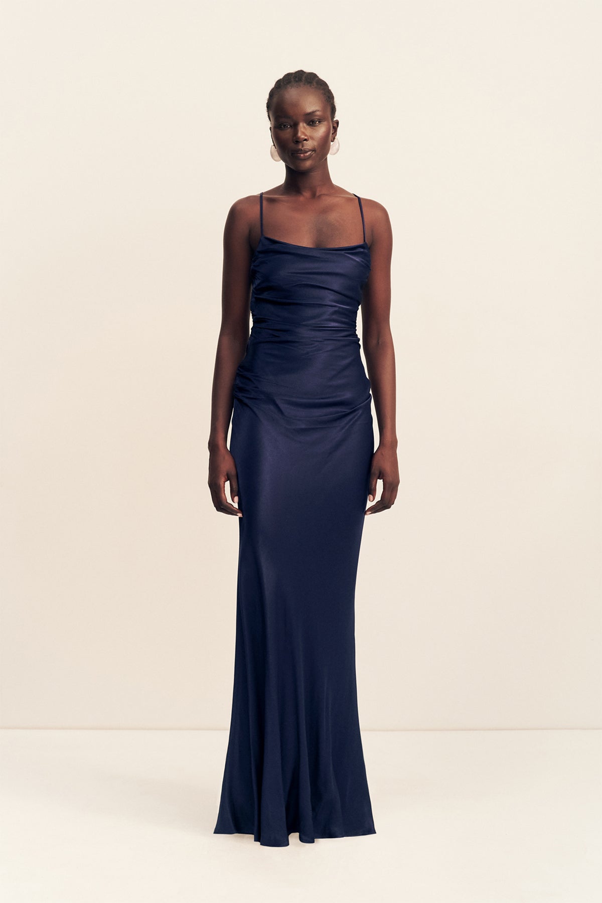 Shona Joy - La Lune Lace Back Maxi Dress - Midnight
