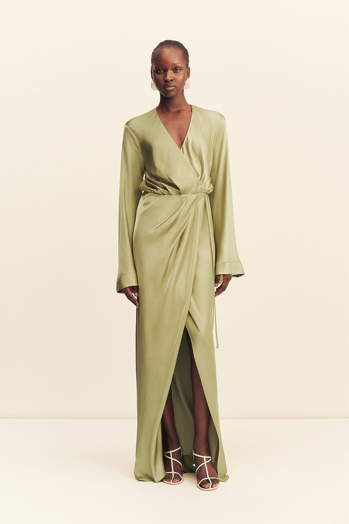 La Lune Long Sleeve Wrap Maxi Dress | Fern | Dresses | Shona Joy Shona Joy US La Lune Long Sleeve Wrap Maxi Dress | Fern | Dresses | Shona Joy Shona Joy US