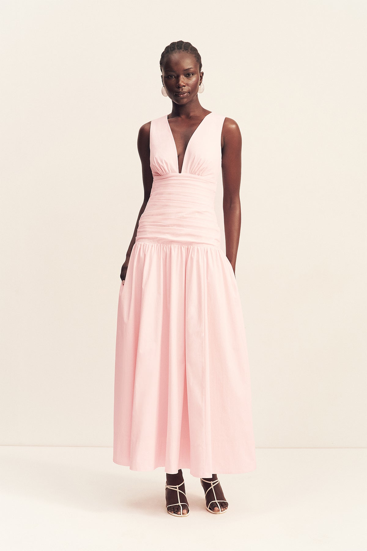 ワンピース herlipto Amboise Gathered Flare Dress herlipto Amboise Gathered Flare Dress M109591155 - ワンピース