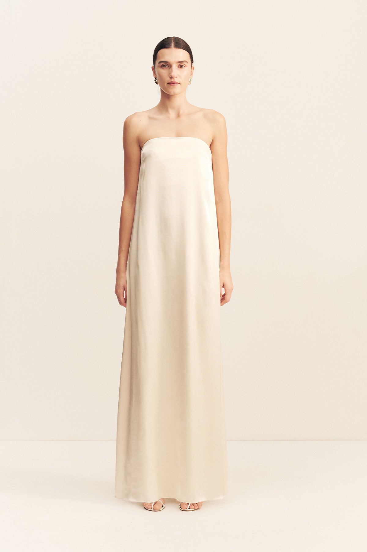 LA LUNE STRAPLESS COLUMN MAXI DRESS | CREAM | DRESSES | SHONA JOY Shona Joy US LA LUNE STRAPLESS COLUMN MAXI DRESS | CREAM | DRESSES | SHONA JOY Shona Joy US
