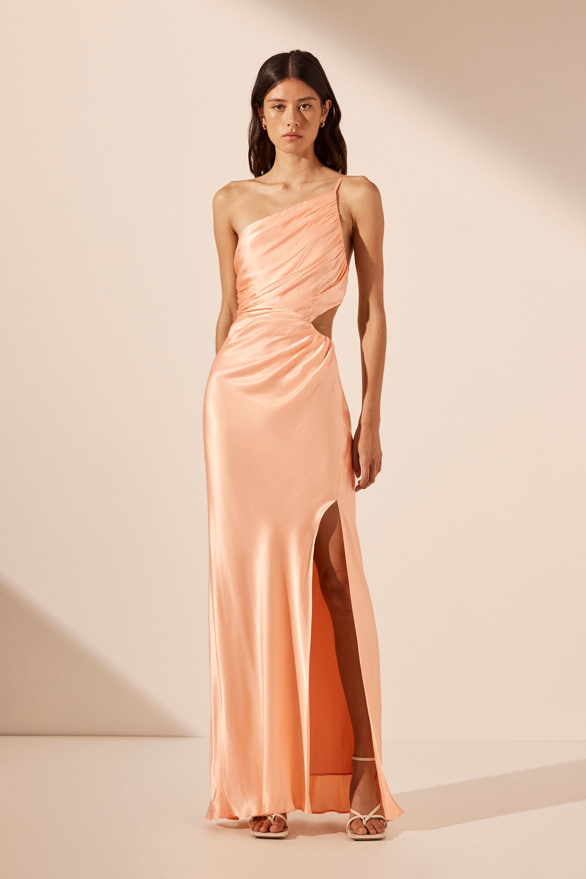 Asymmetrical Peach Dress