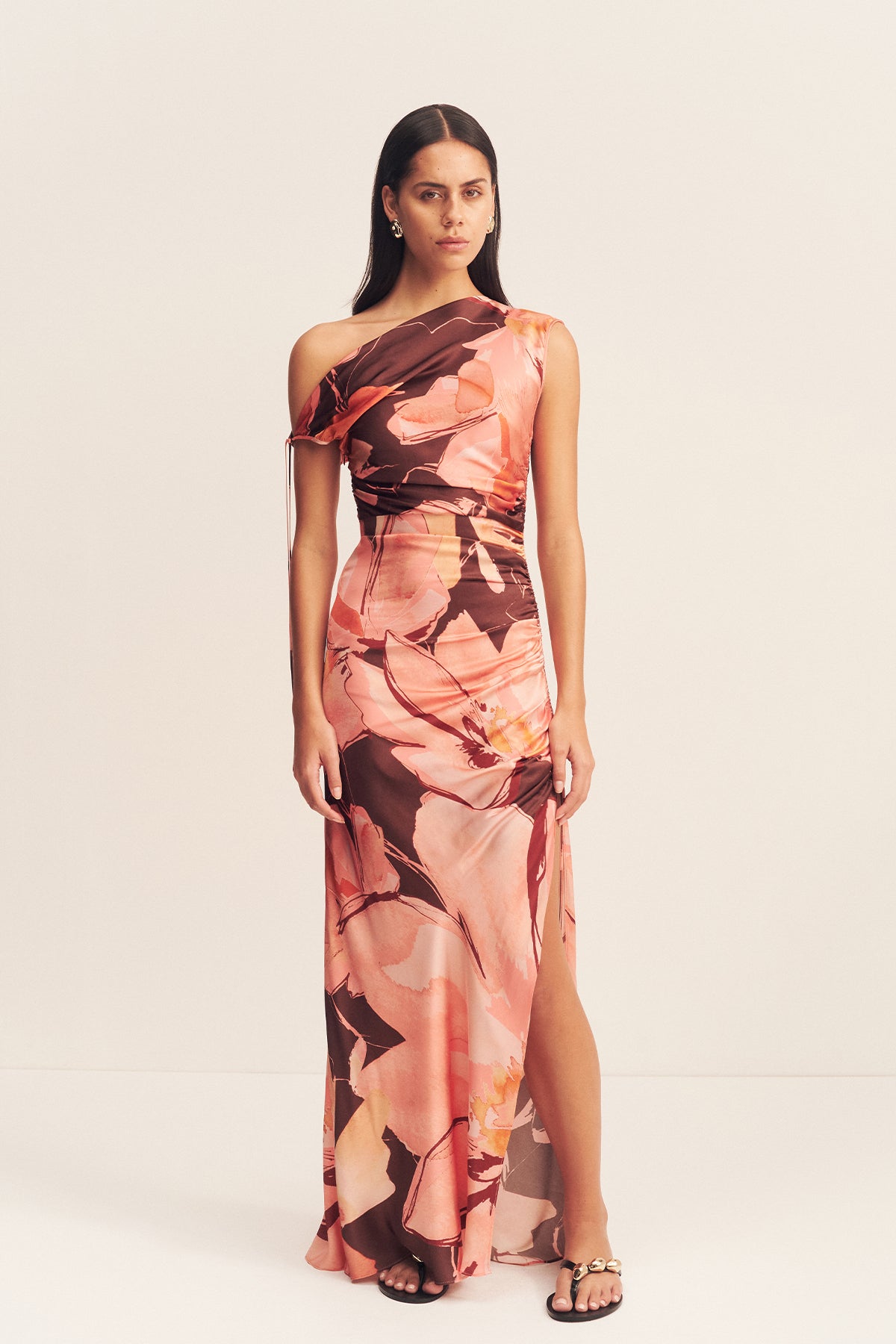 Emerson Gathered Maxi Dress | Palmero Floral | Dresses | Shona Joy