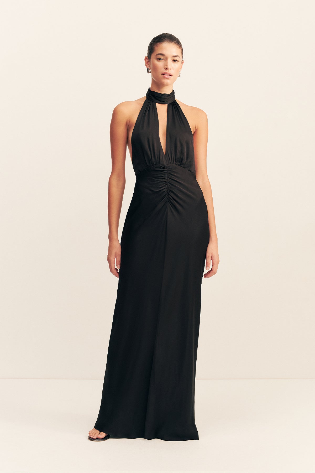 Agnes Halter Neck Maxi Dress | Black | Dresses | Shona Joy – Shona