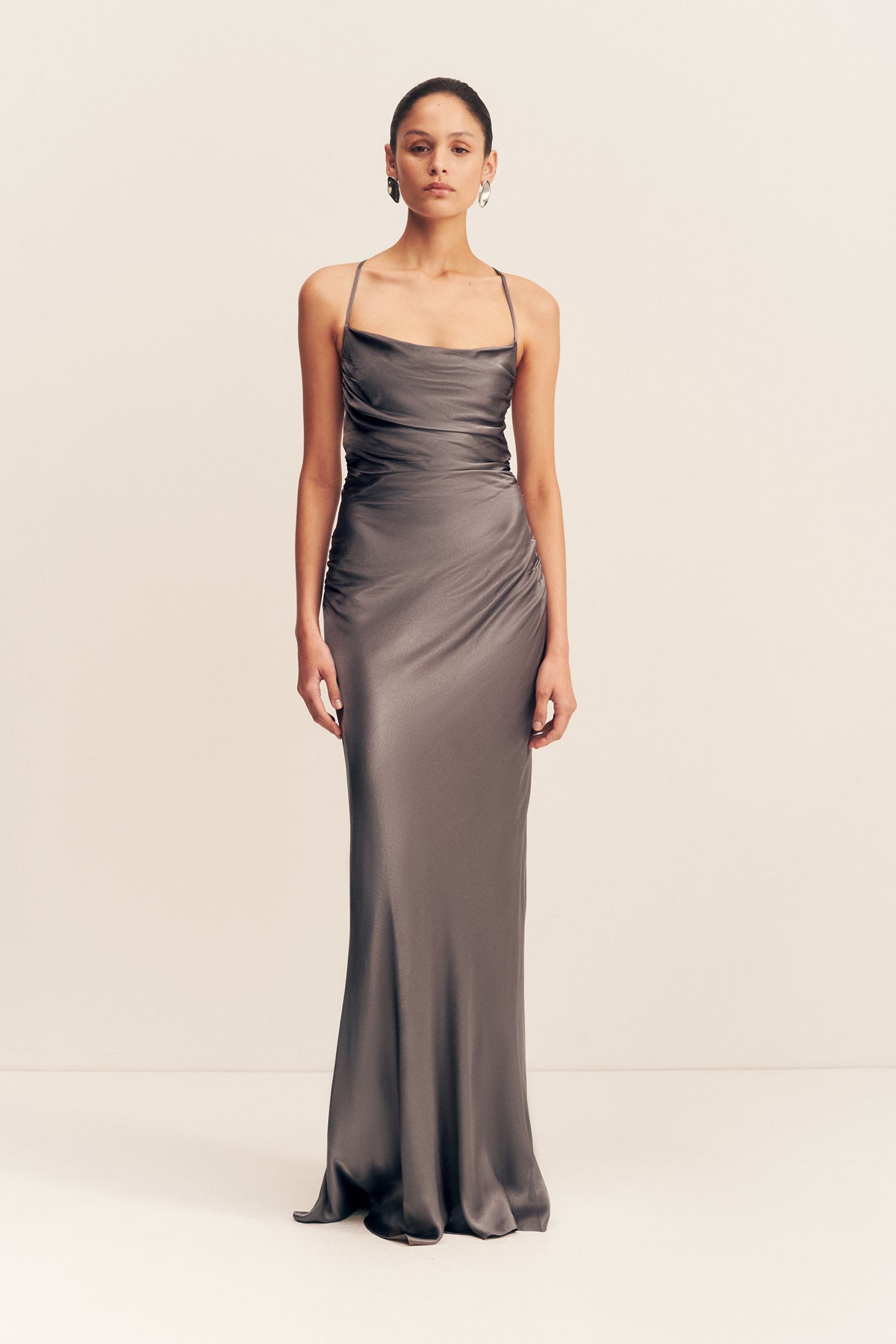 La Lune Lace Back Maxi Dress | Graphite | Dresses | Shona Joy Shona Joy US La Lune Lace Back Maxi Dress | Graphite | Dresses | Shona Joy Shona Joy US