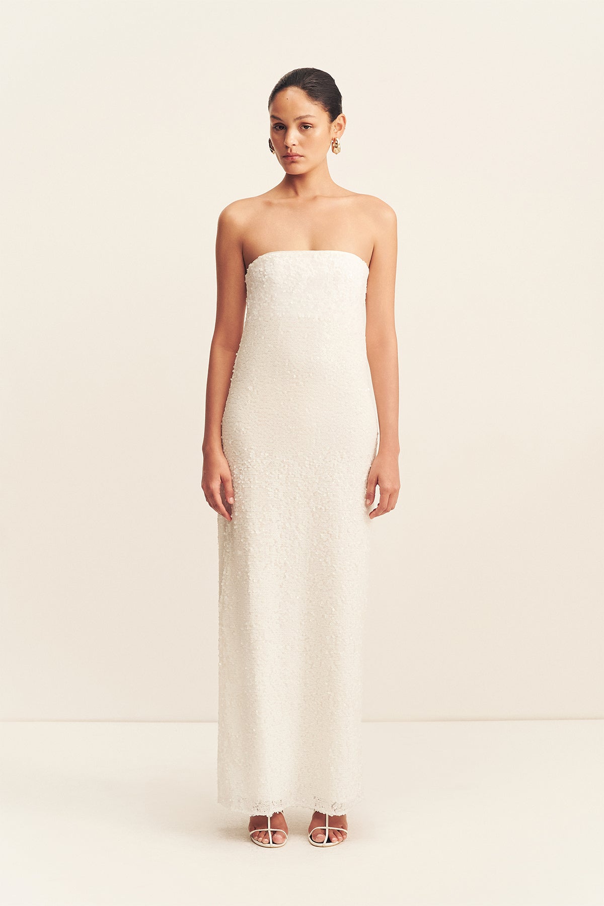 amerie maxi dress Shona Joy - Strapless - Glisten Crafted to catch the white christmas dresses Nightmare Color:Red/Bluestitch Designer Boots