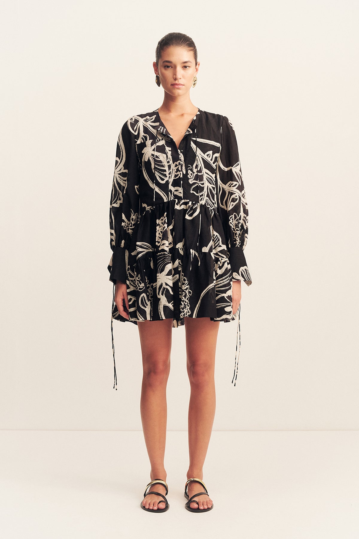 Lila Tiered Mini Dress | Shadow Bloom | Dresses | Shona Joy Lila Tiered Mini Dress | Shadow Bloom | Dresses | Shona Joy