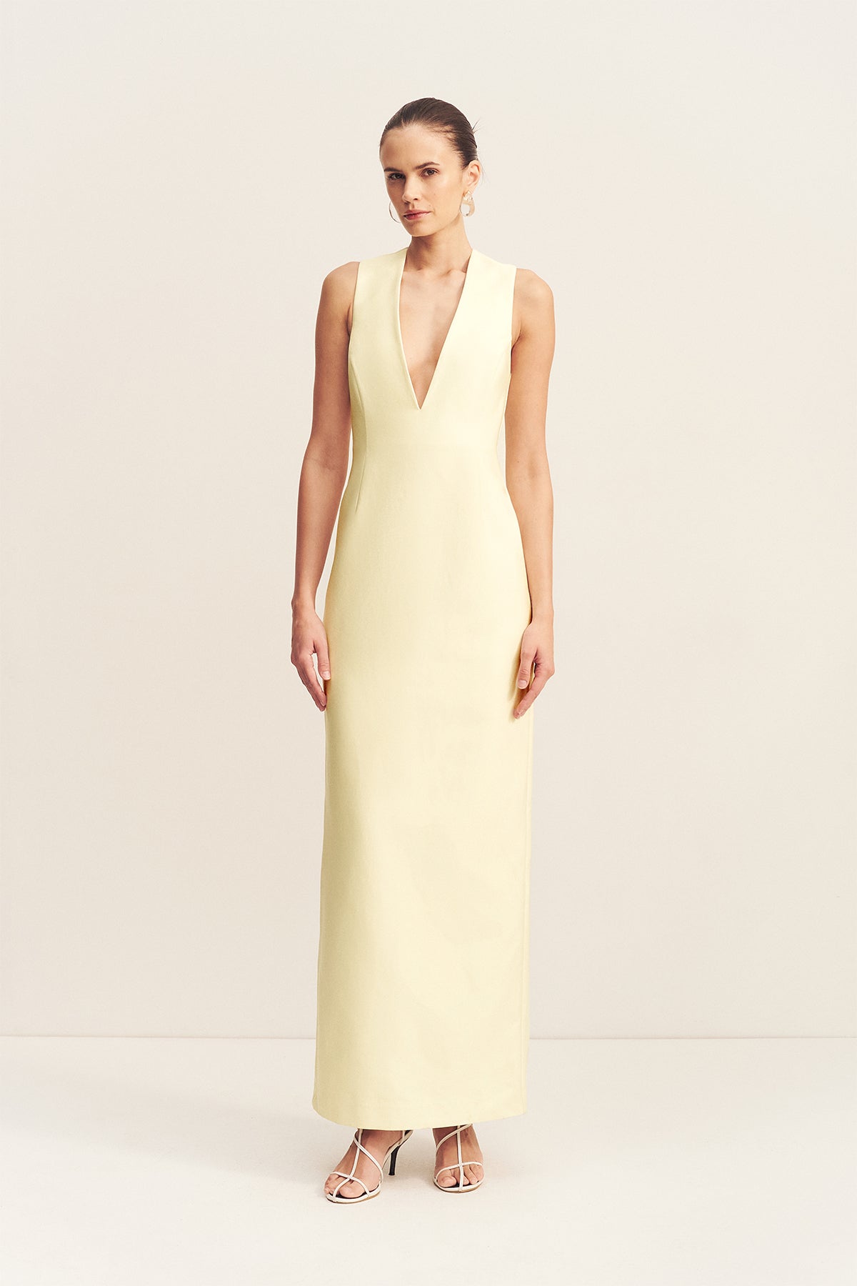 Otis Plunged Fitted Maxi Dress | Yuzu | Dresses | Shona Joy