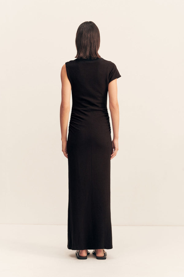 BEAU SLEEVELESS MAXI DRESS - BLACK