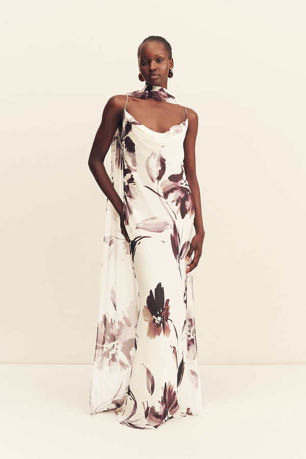 MARPESSA BIAS MAXI DRESS WITH SCARF_F