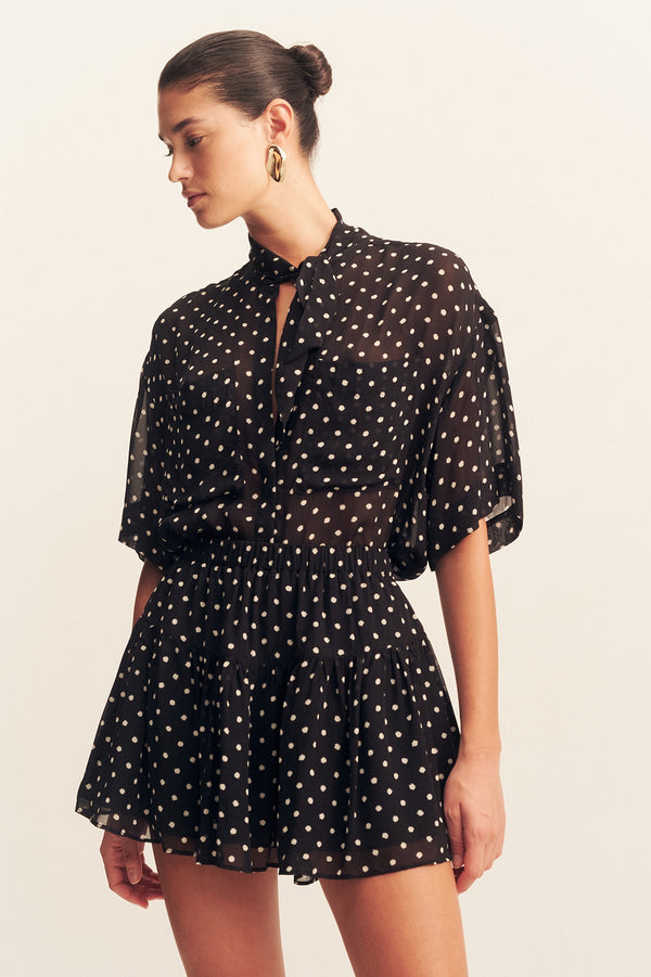 HOUSTON SHORT SLEEVE NECK TIE SHIRT