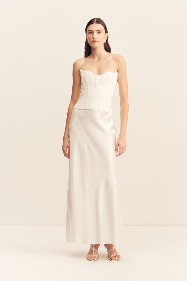 OAKLEY STRAPLESS CORSET - IVORY_F