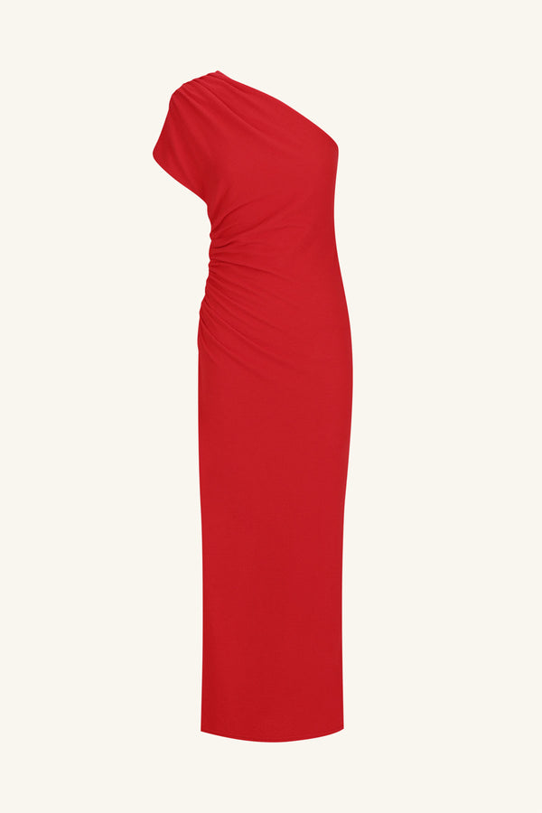 BEAU ASYMMETRICAL MIDI DRESS - CHILLI_G