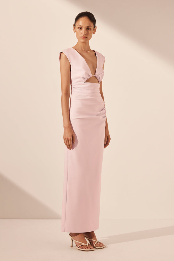 LANI PLUNGED CUT OUT MAXI DRESS - FAIRYFLOSS_A