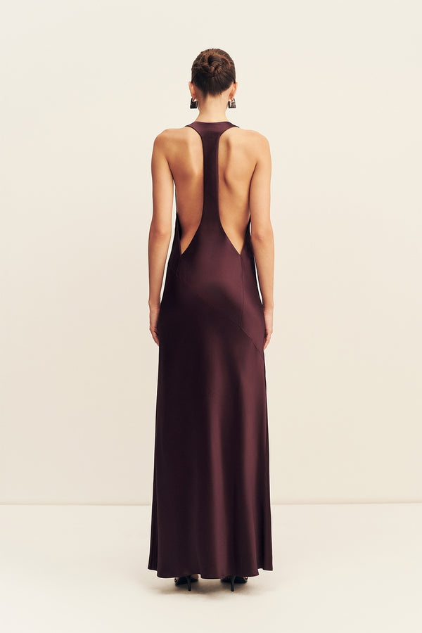 SAVANNA RACER BACK MAXI DRESS - PLUM_F