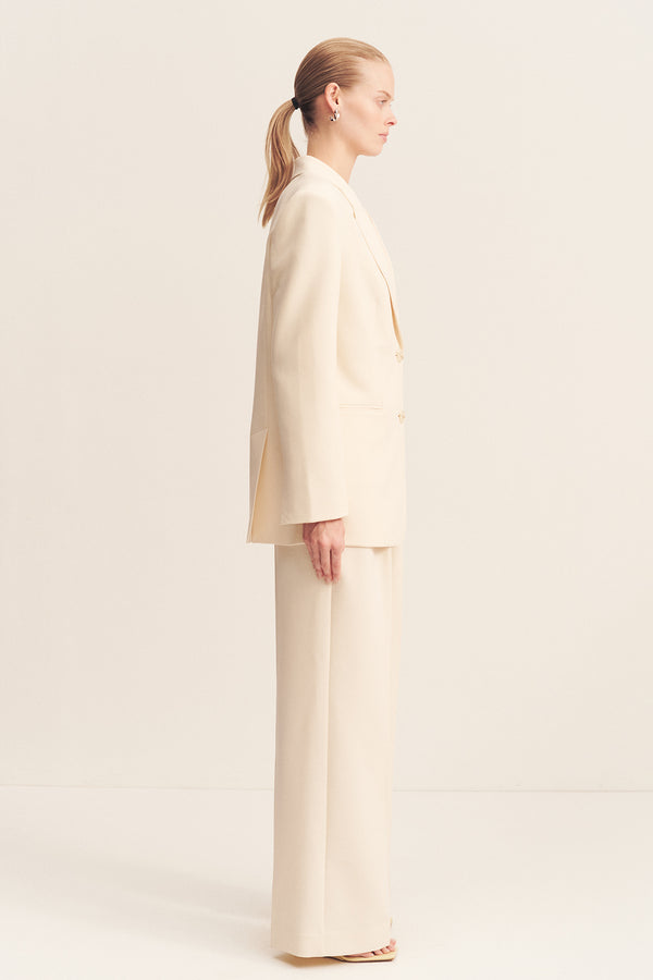 IRENA OVERSIZED TAILORED BLAZER - RICE_S