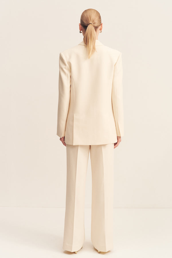 IRENA OVERSIZED TAILORED BLAZER - RICE_B