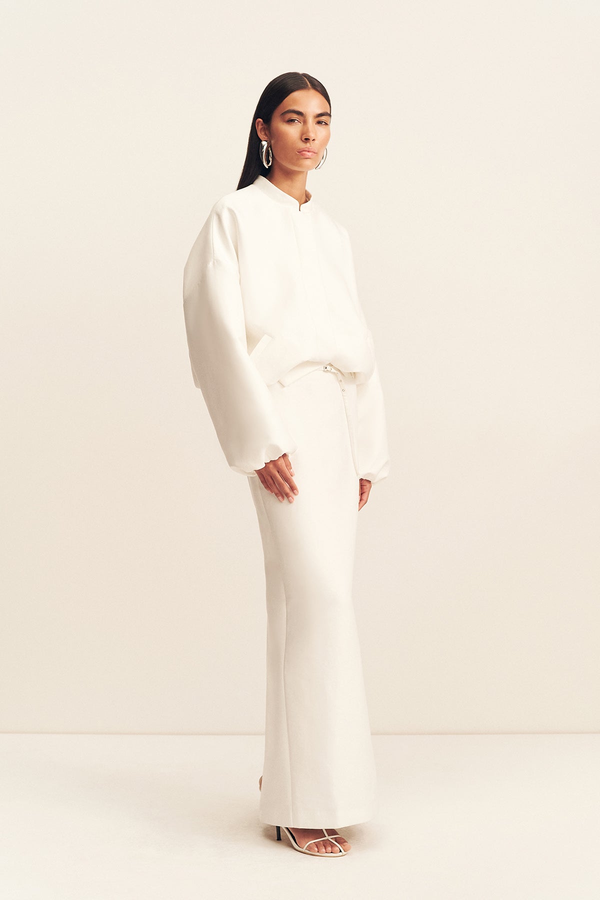 OHGA オーガ BUBBLE JK バブルジャケット ホワイト ブルゾン Otis Bomber Jacket | Ivory | Outerwear | Shona Joy – Shona Joy US