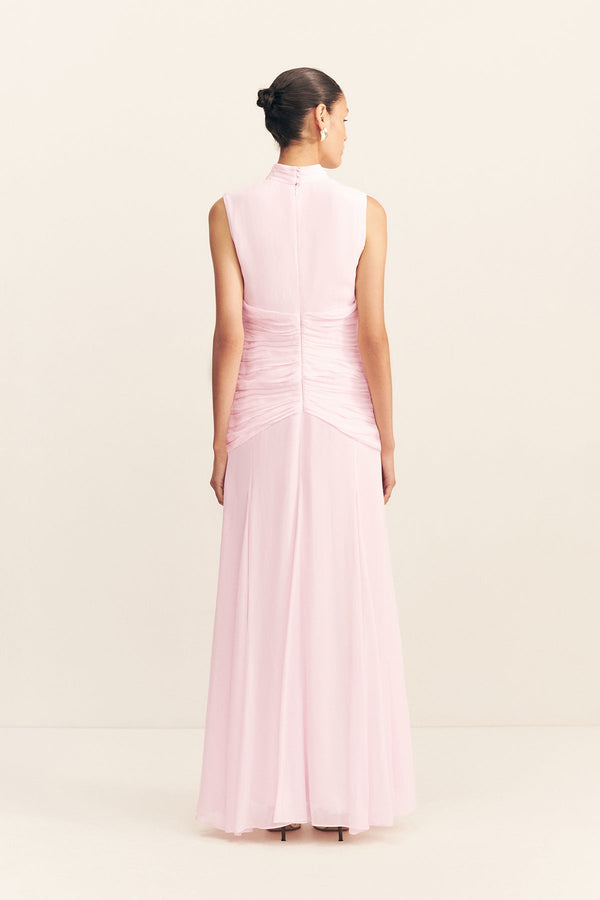 AMINA CUT OUT RUCHED MAXI DRESS - FAIRYFLOSS