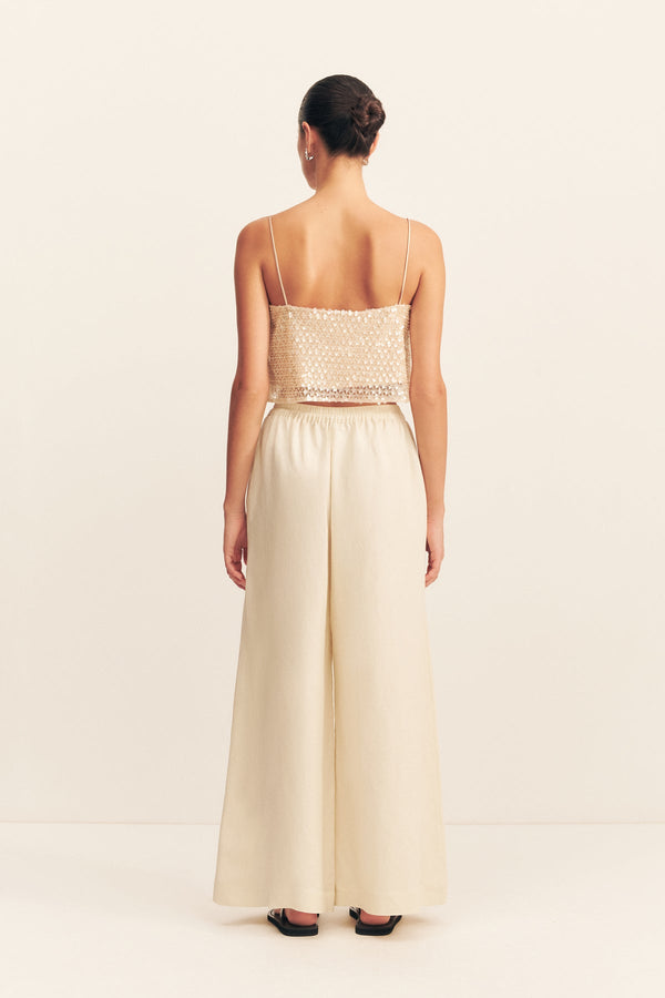 EVERLY CROP CAMI - MACADAMIA