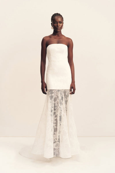 Shona Joy - Elysian Hand Crafted Strapless Lace Gown - Bridesmaids Dress