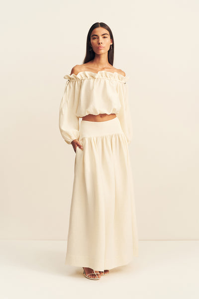 Jasper Linen Blend Blouse | Resin | Tops | Shona Joy – Shona Joy US