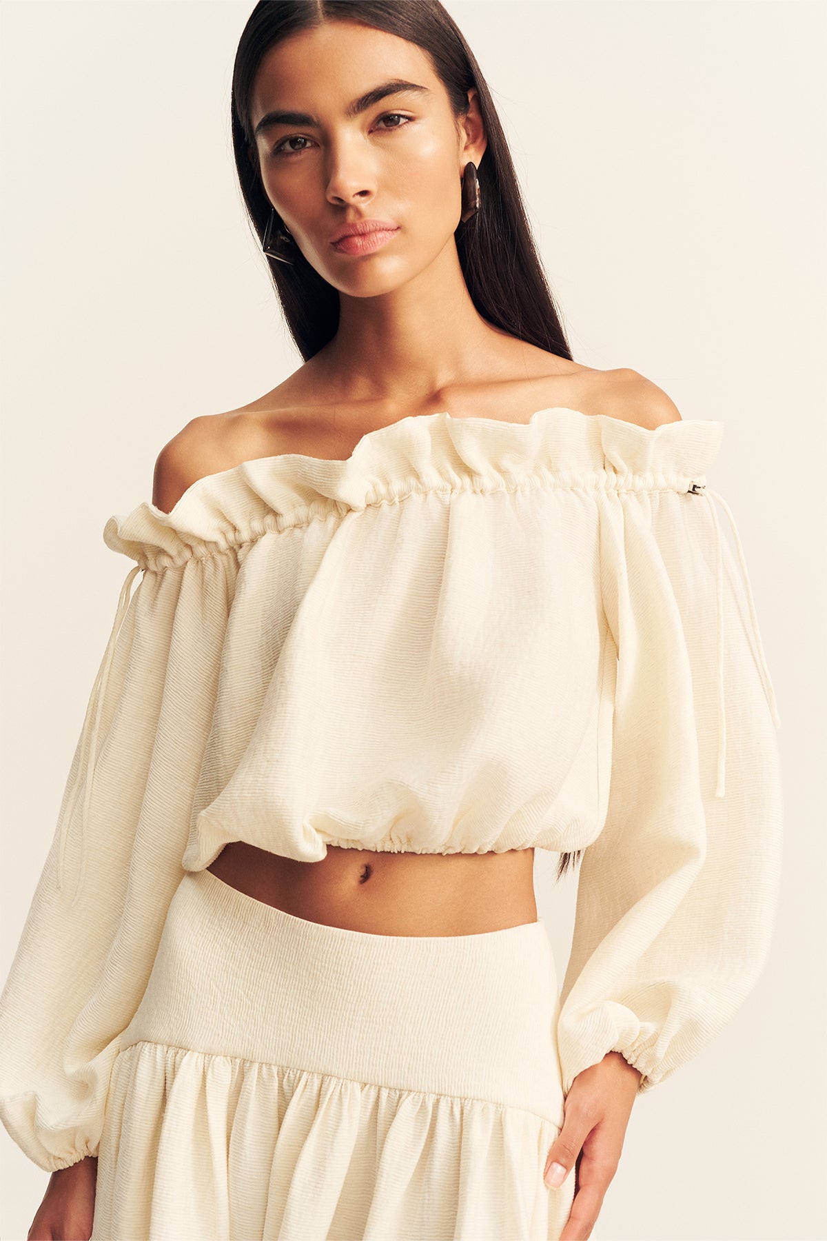 Jasper Linen Blend Blouse | Resin | Tops | Shona Joy – Shona Joy US
