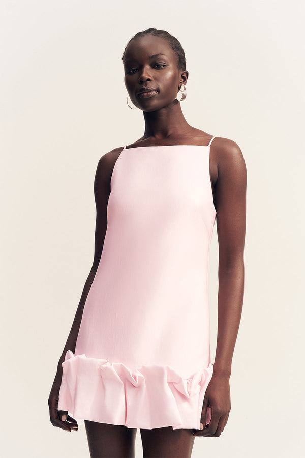 OTIS BUBBLE HEM MINI DRESS - FAIRYFLOSS
