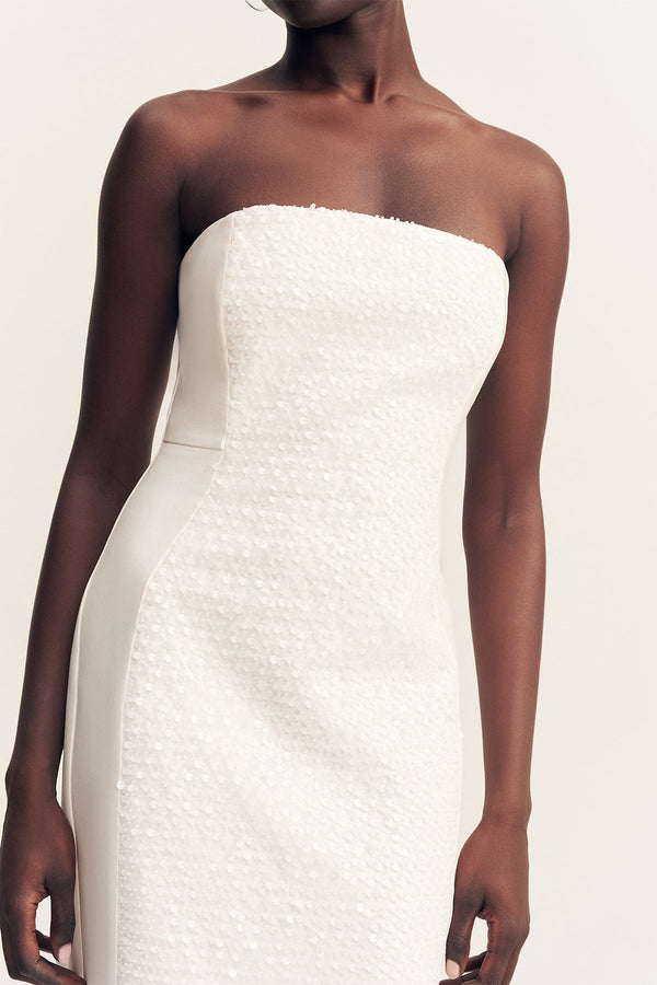 shona joy sequin dress Shona Joy - Eluna Panelled Sequin Maxi Dress