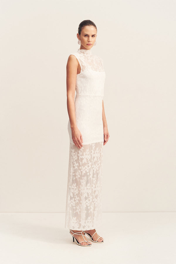 BINX HIGH NECK MAXI DRESS