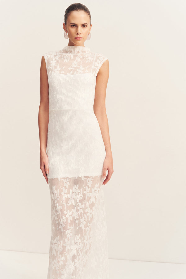 BINX HIGH NECK MAXI DRESS