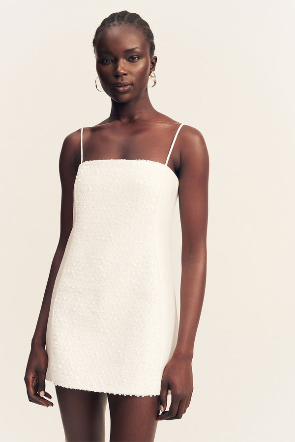 ELUNA PANELLED SEQUIN MINI DRESS