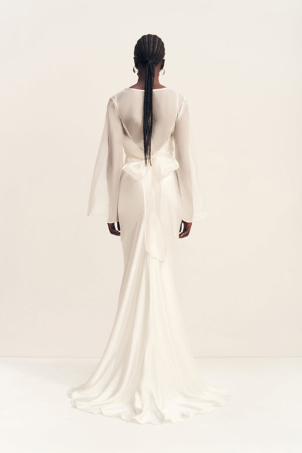 LIA SILK ORGANZA WRAP TOP