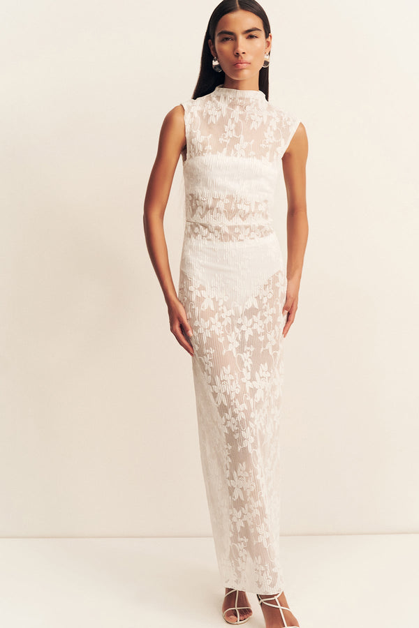 BINX HIGH NECK MAXI DRESS