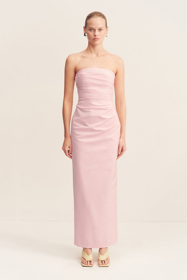LANI STRAPLESS DRAPED MAXI DRESS - FAIRYFLOSS_F