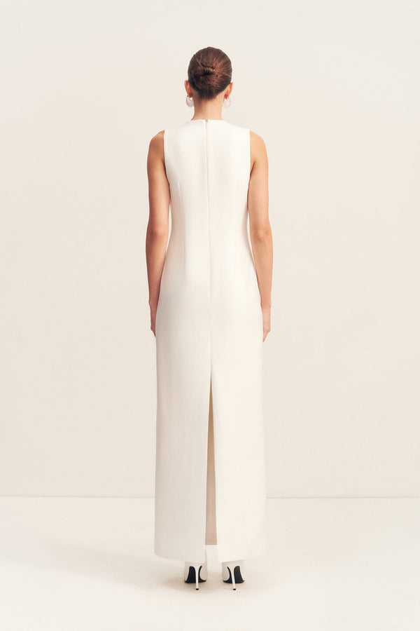 Shona Joy - Otis Plunged Fitted Maxi Dress - Ivory - Bridesmaids Dress Shona Joy - Otis Plunged Fitted Maxi Dress - Ivory - Bridesmaids Dress