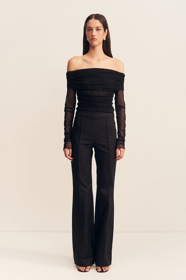 black off the shoulder dress long sleeve Velvi Off-Shoulder Short Homecoming Lucia / XSmall techno crepe composition that shapes a sweetheart neckline (with hidden no Mira Long Sleeve Off Shoulder