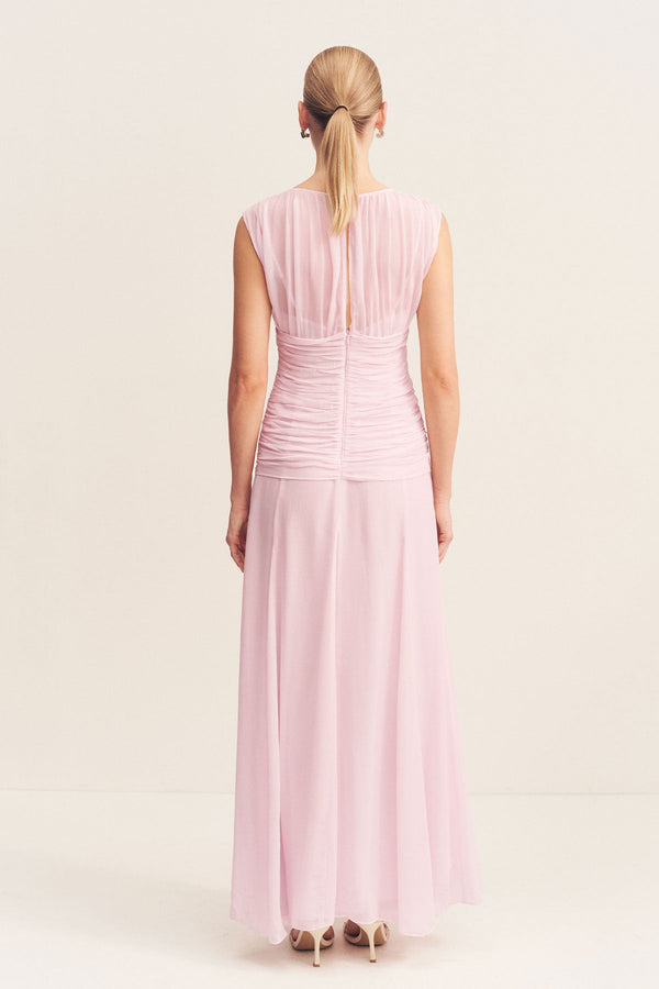 AMINA HIGH NECK MAXI DRESS - FAIRYFLOSS_B