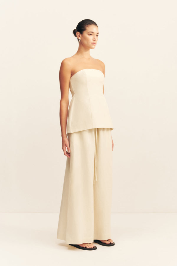 GIGI STRAPLESS BUSTIER - ECRU