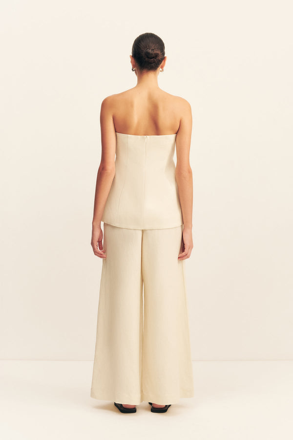 GIGI STRAPLESS BUSTIER - ECRU