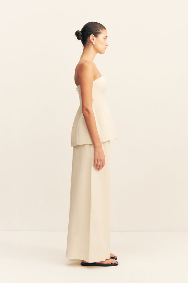 GIGI STRAPLESS BUSTIER - ECRU