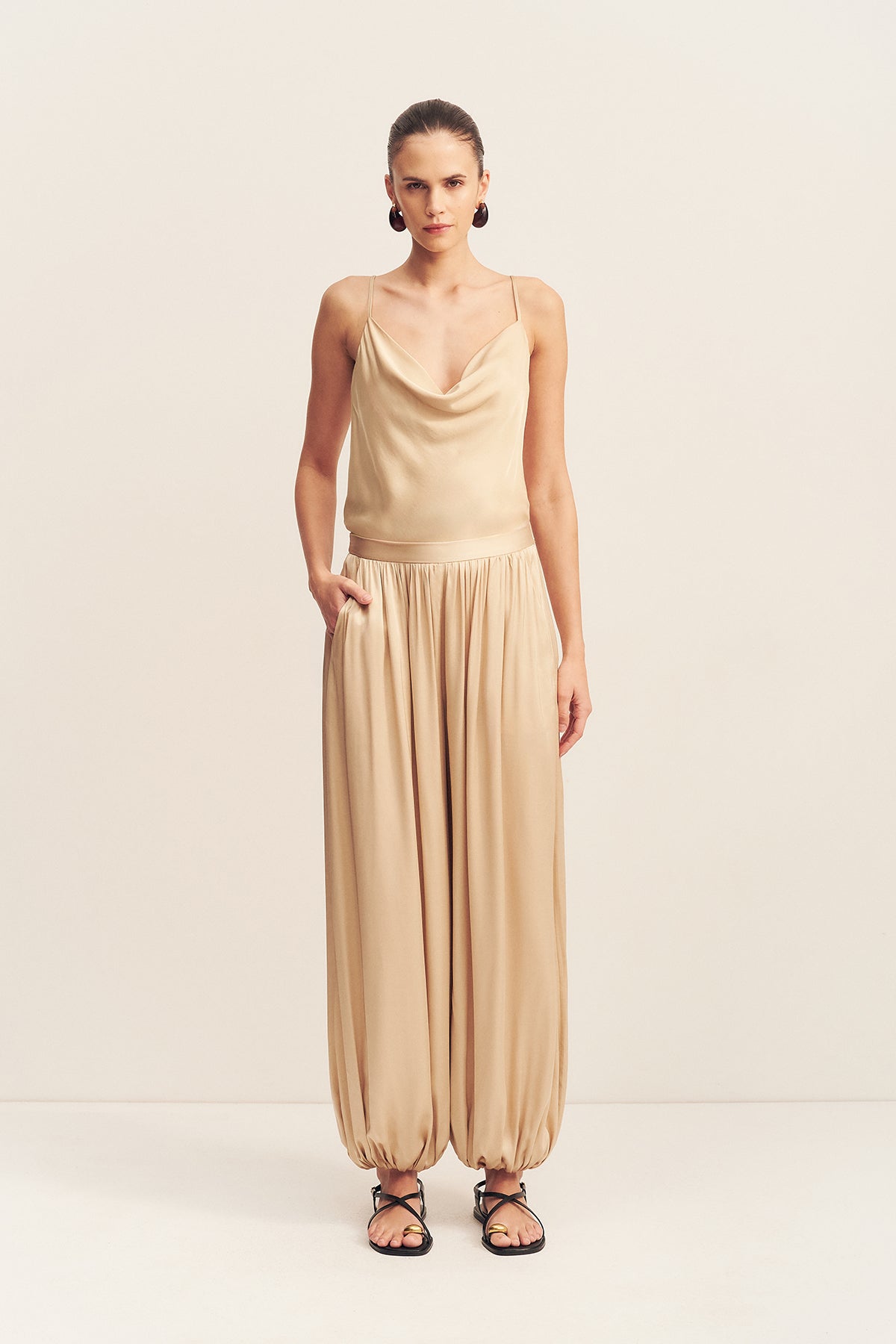 Agnes Harem Pant | Oat | Pants | Shona Joy – Shona Joy US