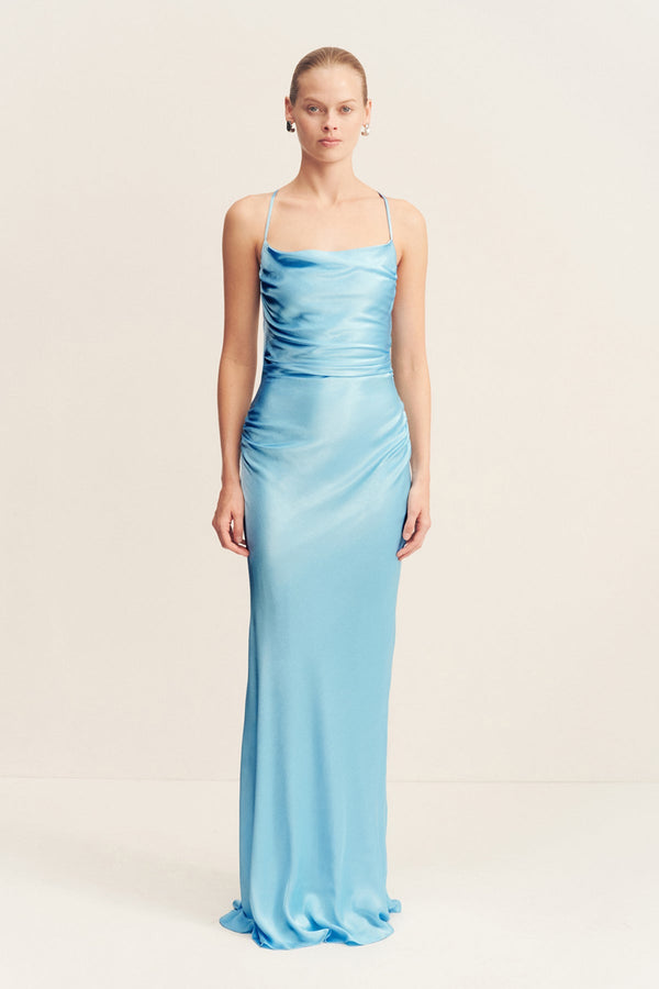 La Lune Lace Back Maxi Dress | Iceberg Blue | Dresses | Shona Joy Shona Joy US La Lune Lace Back Maxi Dress | Iceberg Blue | Dresses | Shona Joy Shona Joy US