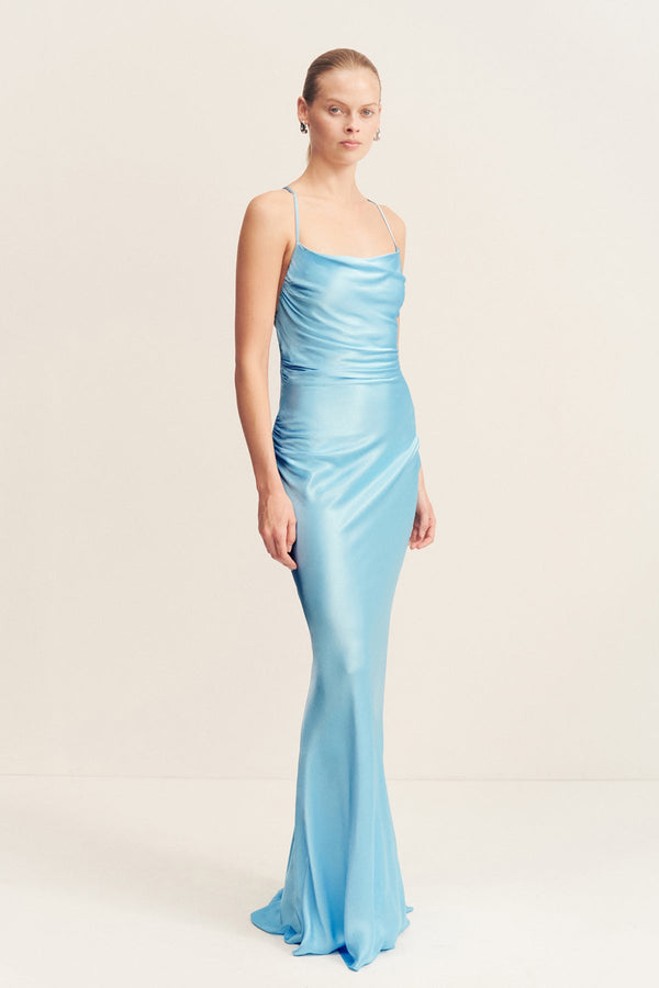 La Lune Lace Back Maxi Dress | Iceberg Blue | Dresses | Shona Joy Shona Joy US La Lune Lace Back Maxi Dress | Iceberg Blue | Dresses | Shona Joy Shona Joy US
