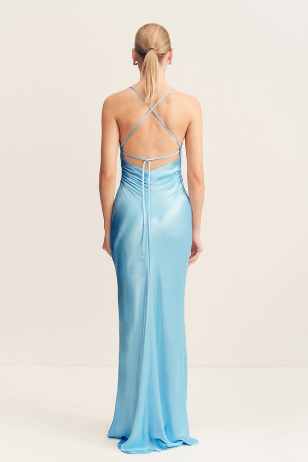 Shona Joy - La Lune Lace Back Maxi Dress - Iceberg Blue - Bridesmaids Dress Shona Joy - La Lune Lace Back Maxi Dress - Iceberg Blue - Bridesmaids Dress