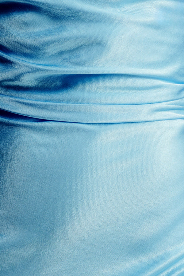 LA LUNE LACE BACK MAXI DRESS - ICEBERG BLUE_SW