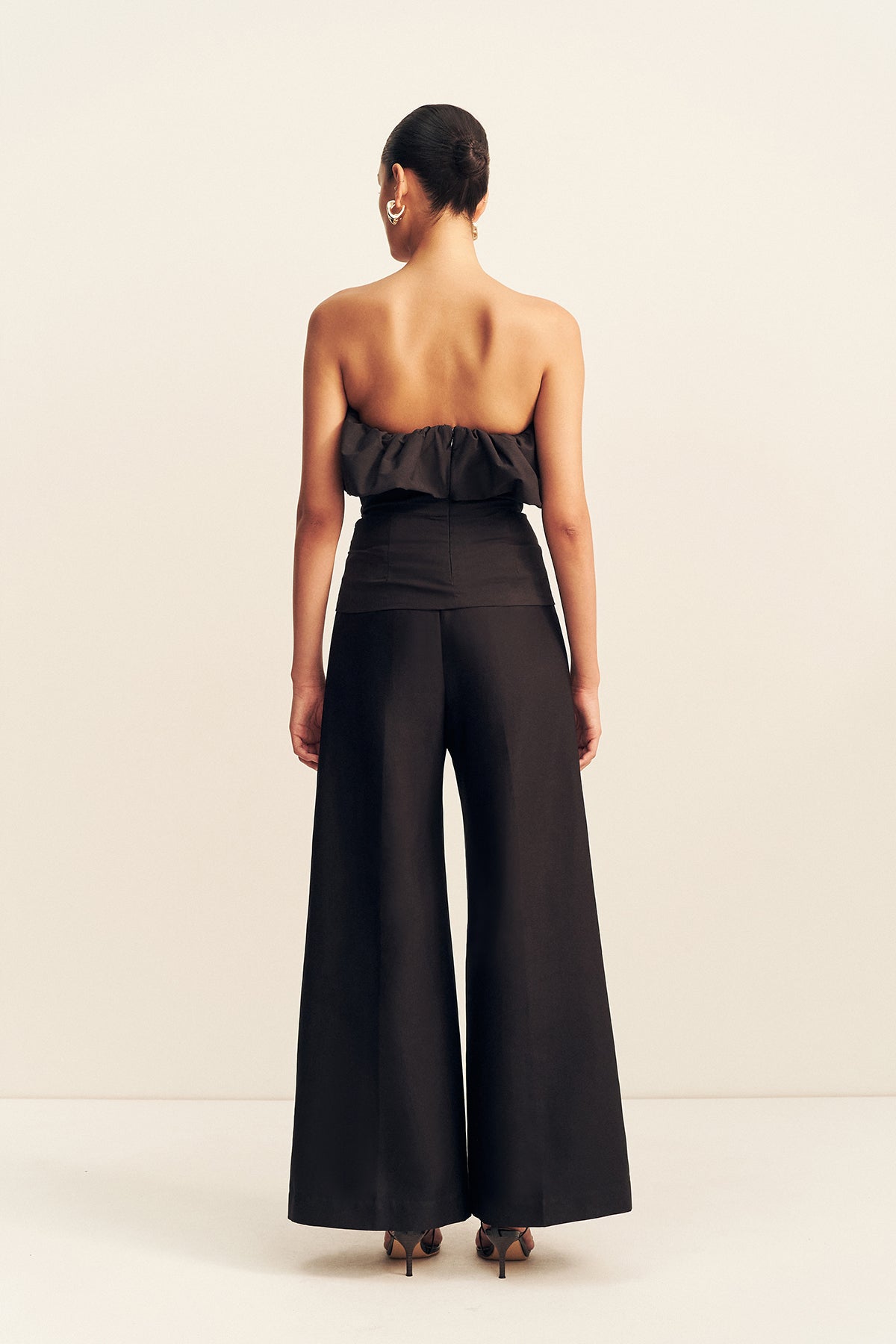 Campbell Strapless Bubble Top | Black | Tops | Shona Joy – Shona