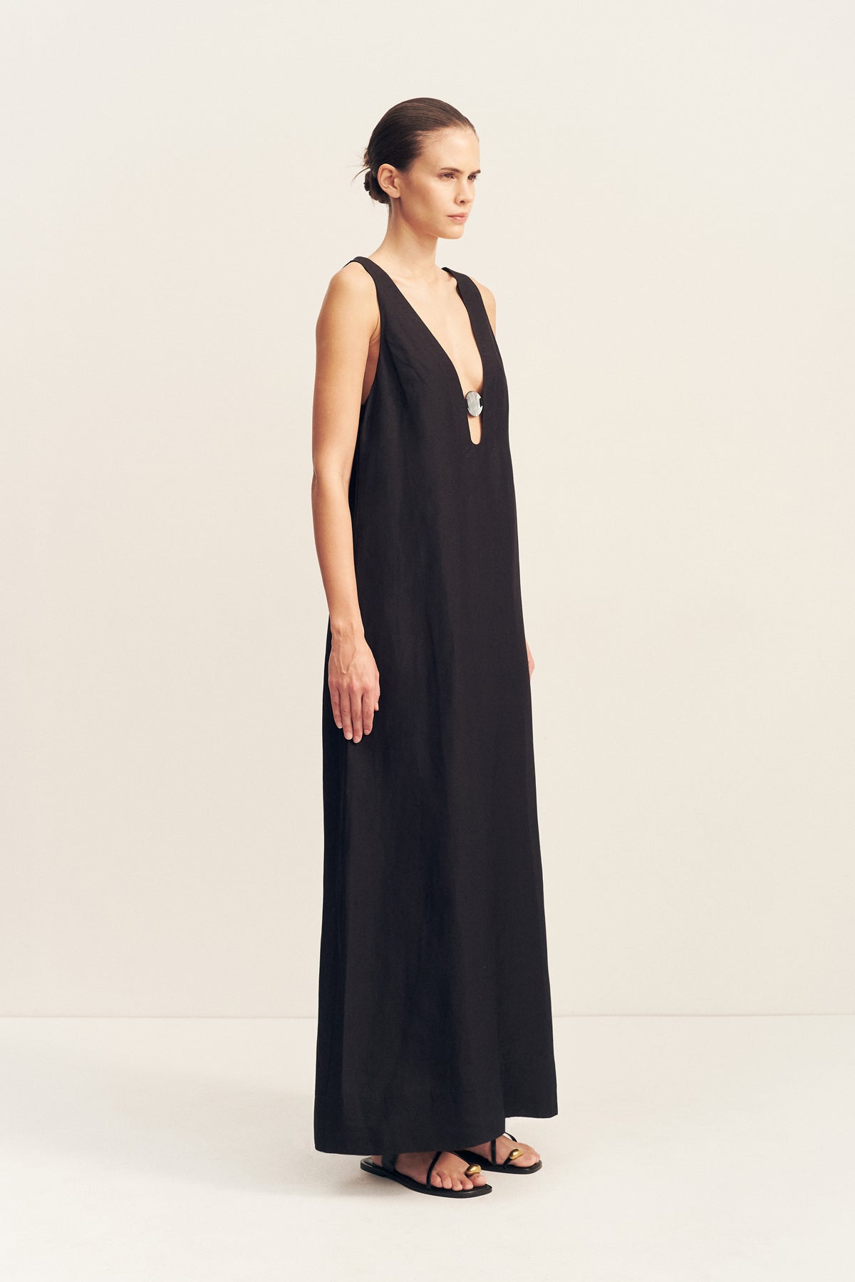 Paloma Plunged Maxi Dress | Black | Dresses | Shona Joy – Shona Joy US