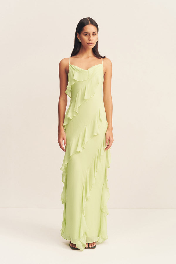 TORRES RUFFLE MAXI DRESS - MARGARITA_F